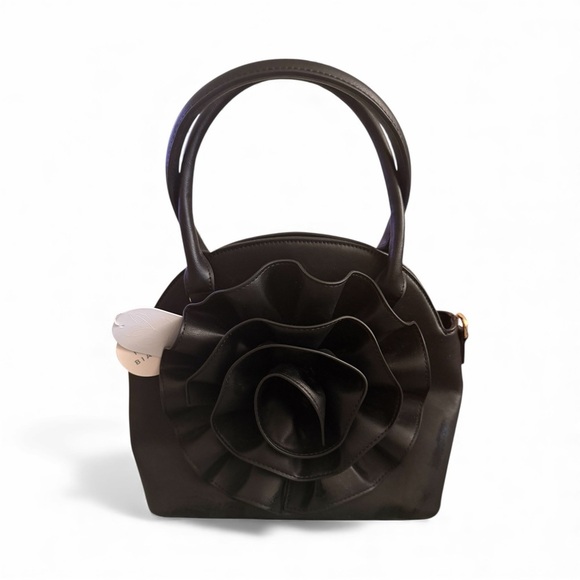 Melie Bianco Roxanne Black Recycled Vegan Crossbody Bag NWT - MSRP $150